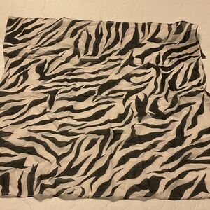 Vintage Virginia Slims V-Wear Spring '97 Collection Zebra Print Silk Scarf - NWT